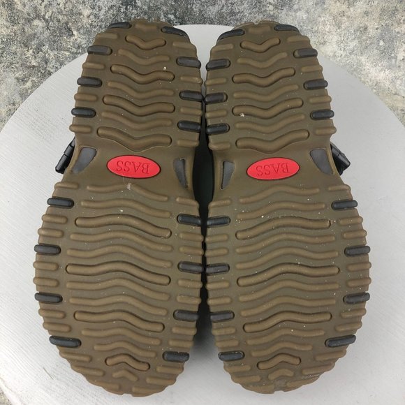 GH Bass & Co Men's Size 11M Northview Brown Leather Open Toe Hook & Loop Sandals - Picture 10 of 13